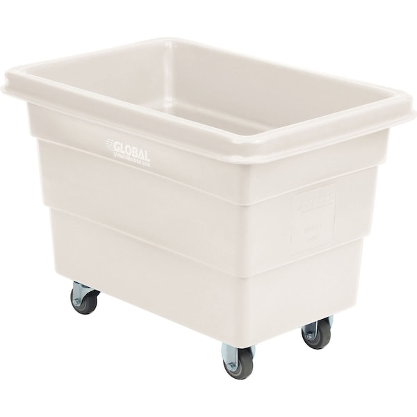 Global Industrial 6 Bushel Plastic Bulk Box Truck, Direct Mount Base, White, 33-2/5L x 23W x 24-1/2H 800311WH - main